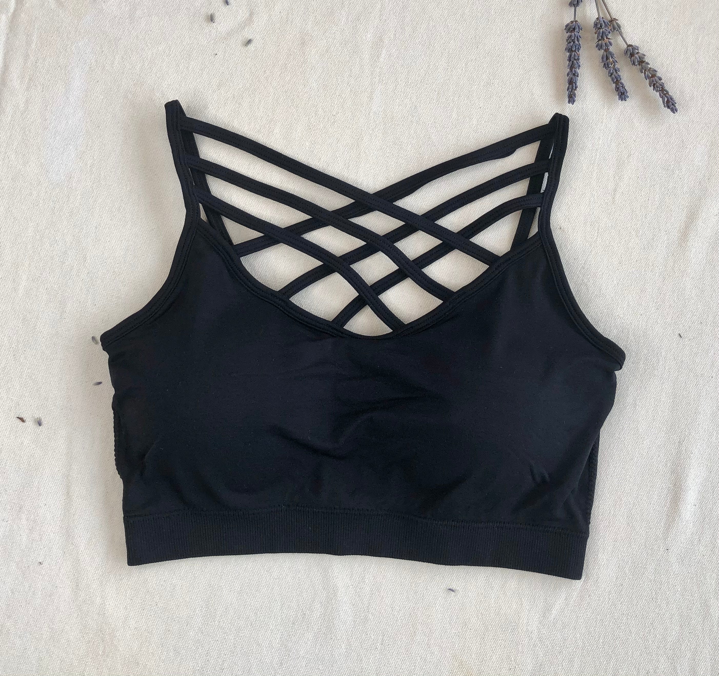 Black Crisscross Bralette