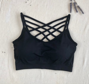 Black Crisscross Bralette