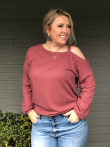 Amber Asymmetrical Off Shoulder Top