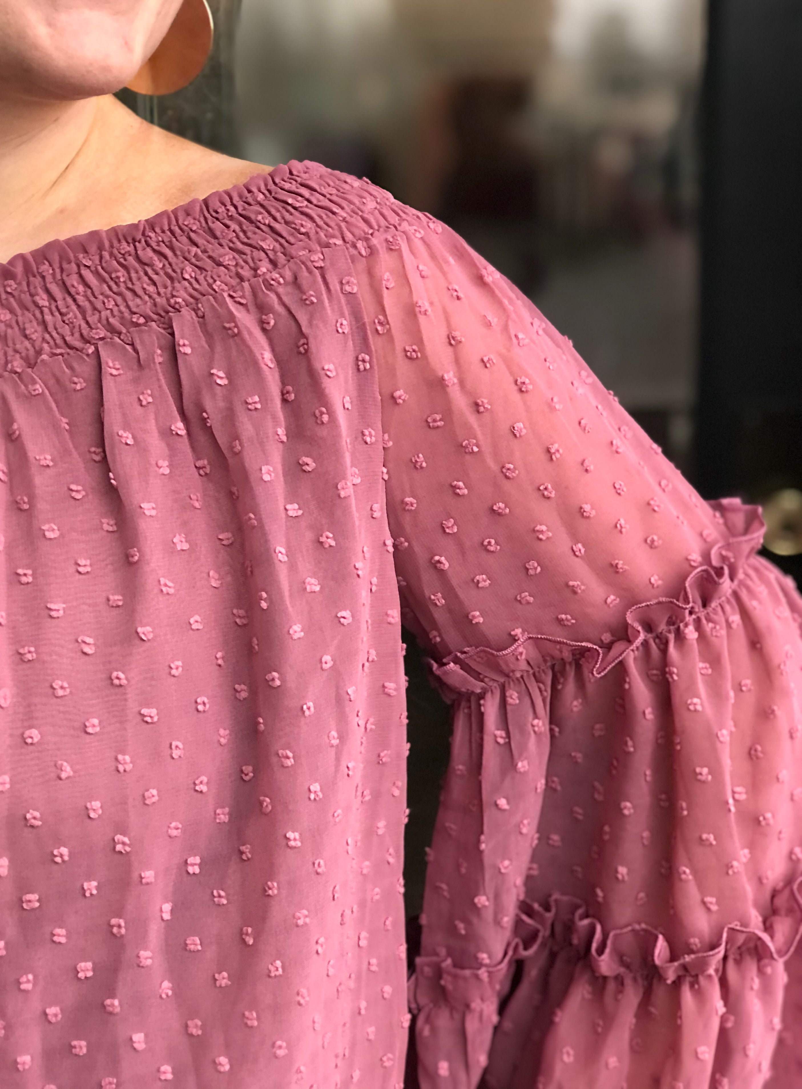 Molly Mauve Off Shoulder Top