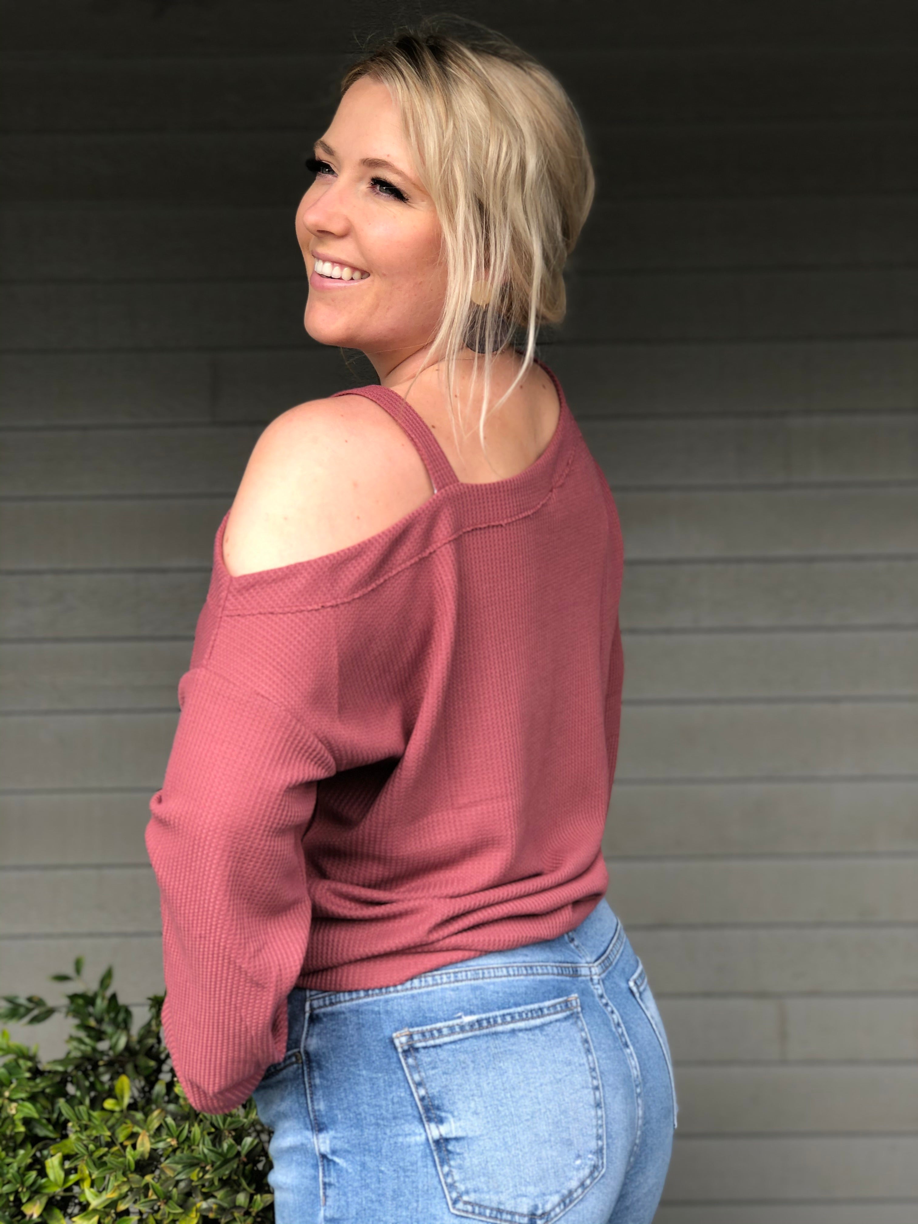 Amber Asymmetrical Off Shoulder Top