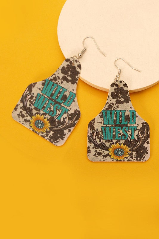 Wicked Ear Tag Wild West Earrings